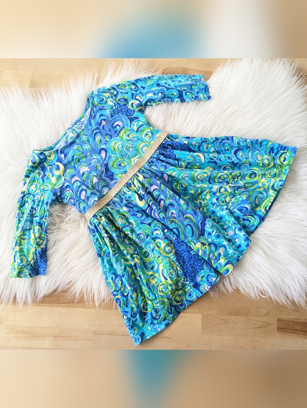 {Lilly Pulitzer} Clarice Girls Dress In Flock Full Of Fun Print
